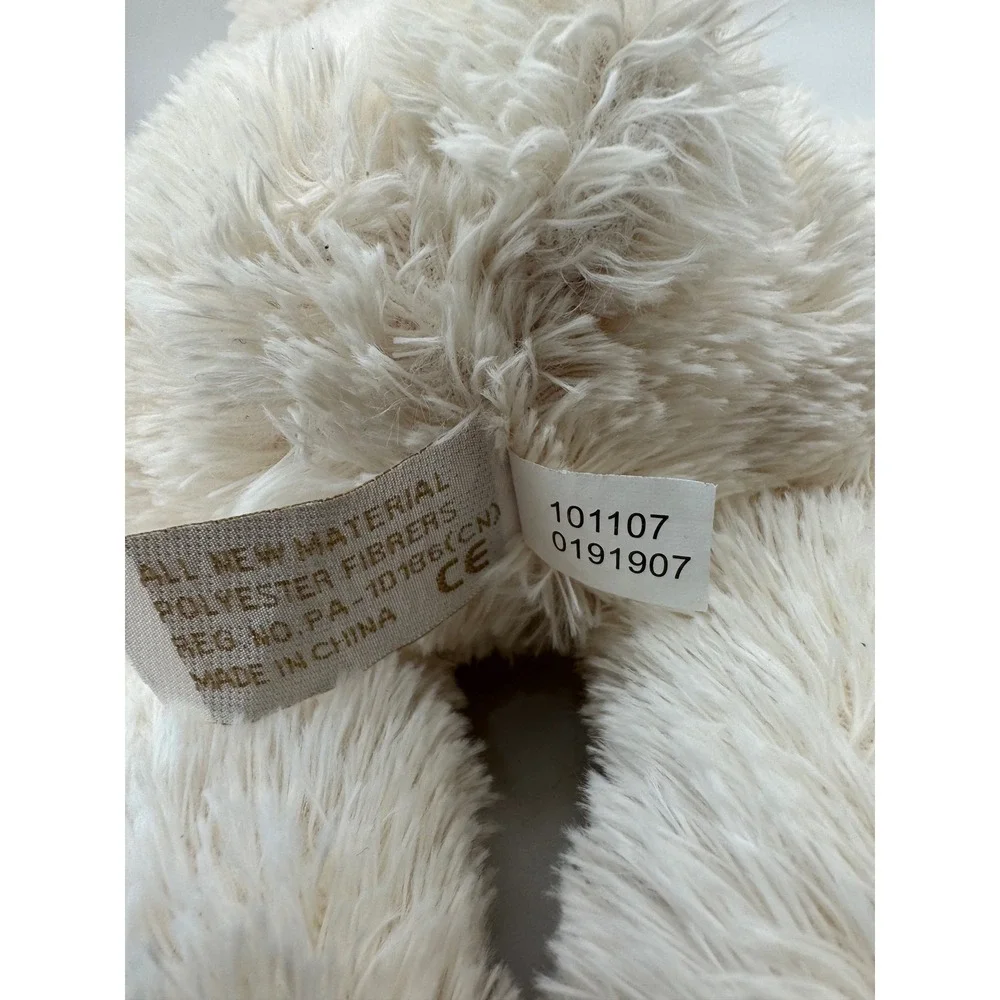 Baby's First Bear Plush Cream Ribbon Stuffed‎ Animal Toy